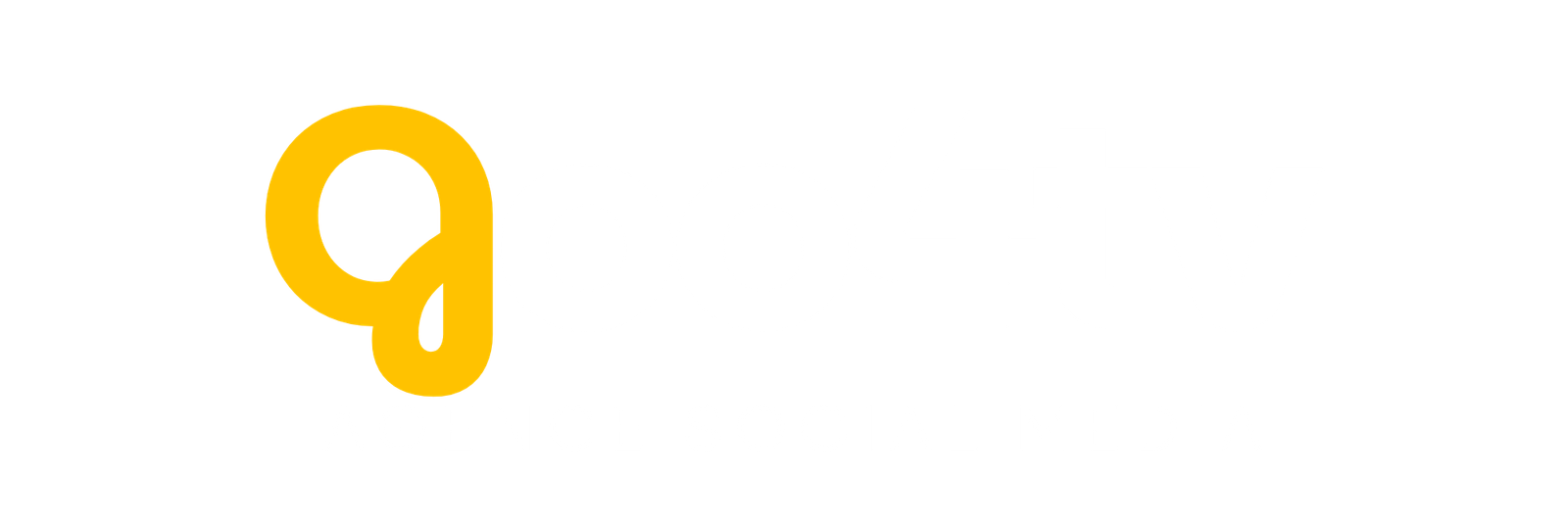 logo entreprise agence social media moderne typographique noir blanc jaune